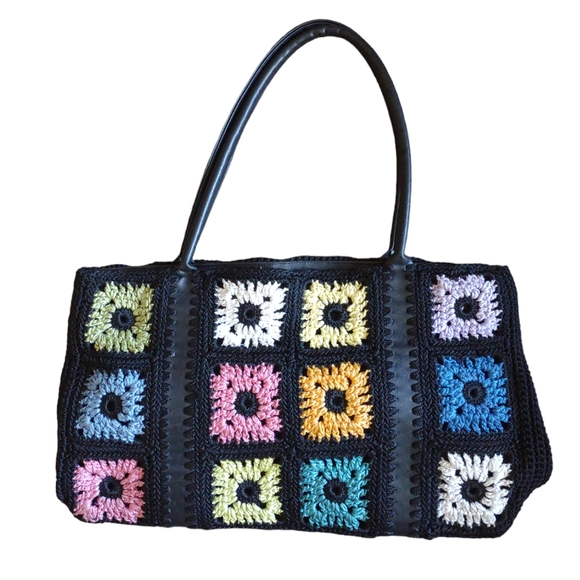 The Sak Colorful Granny Square Crochet Shoulder Bag - Picture 2 of 7